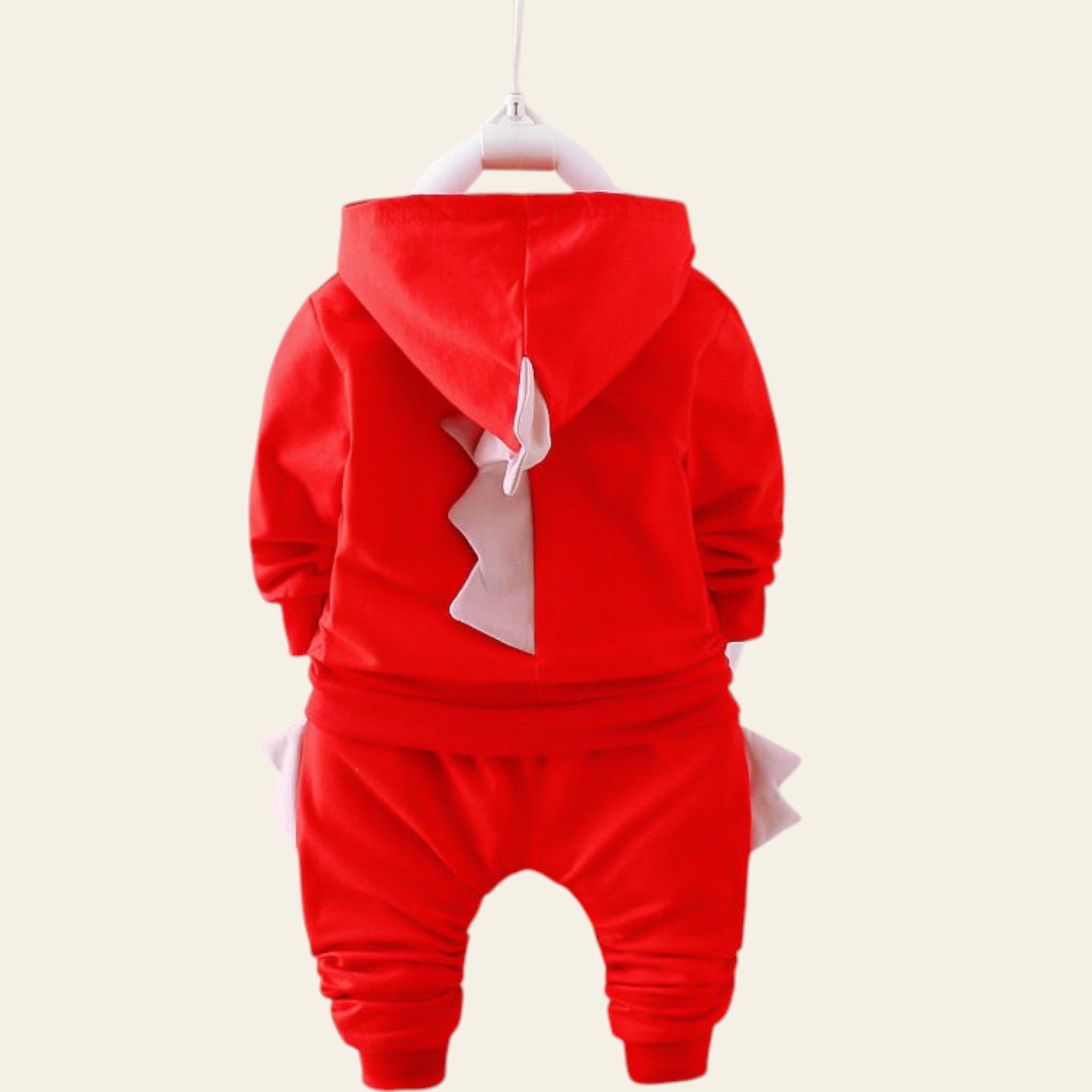 Kids Cartoon Dinosaur Outfit Set - Cotton Hoodie & Pants - Sizes 73-110 cm