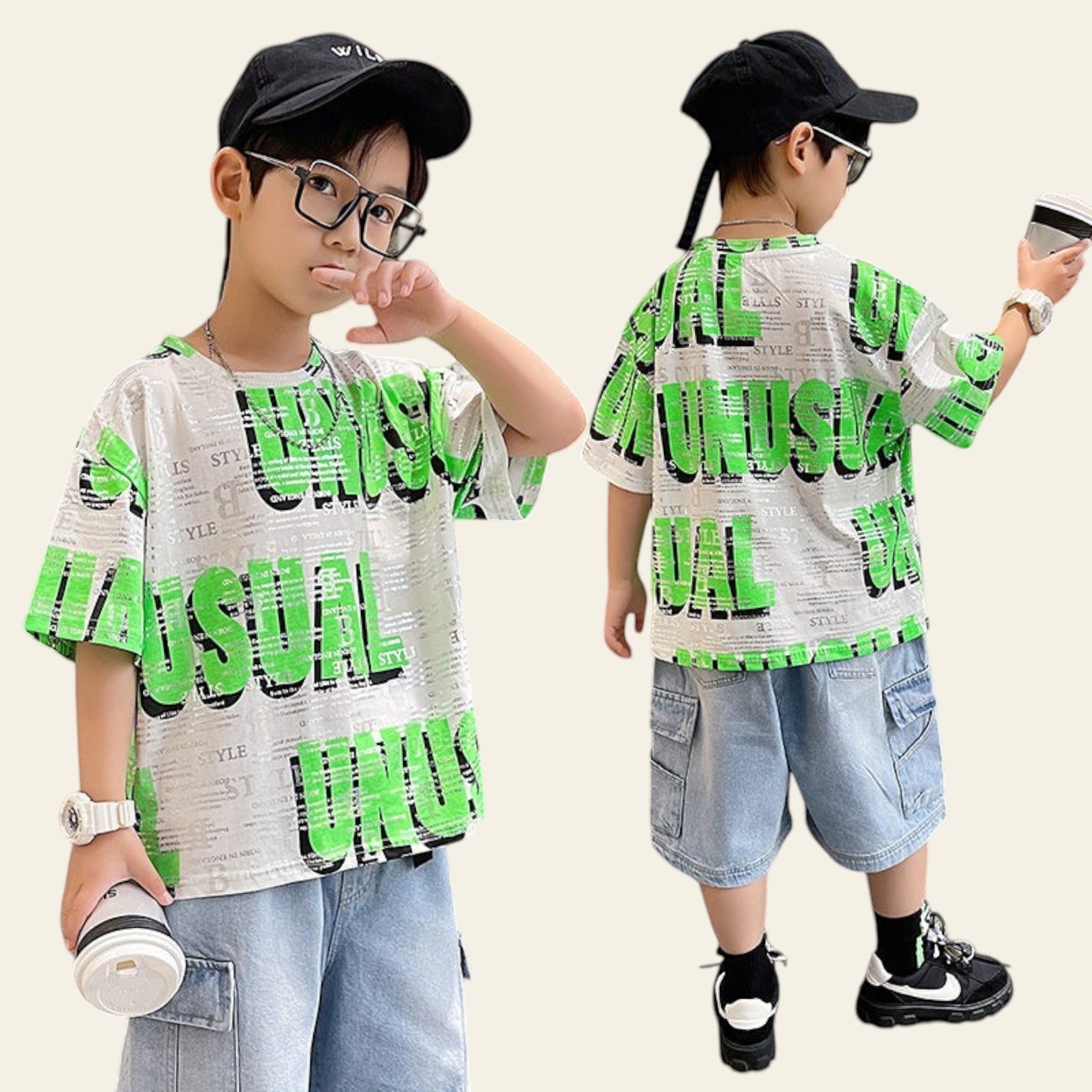 Kids Summer Short Sleeve T-Shirt | Boys Casual Cotton Top