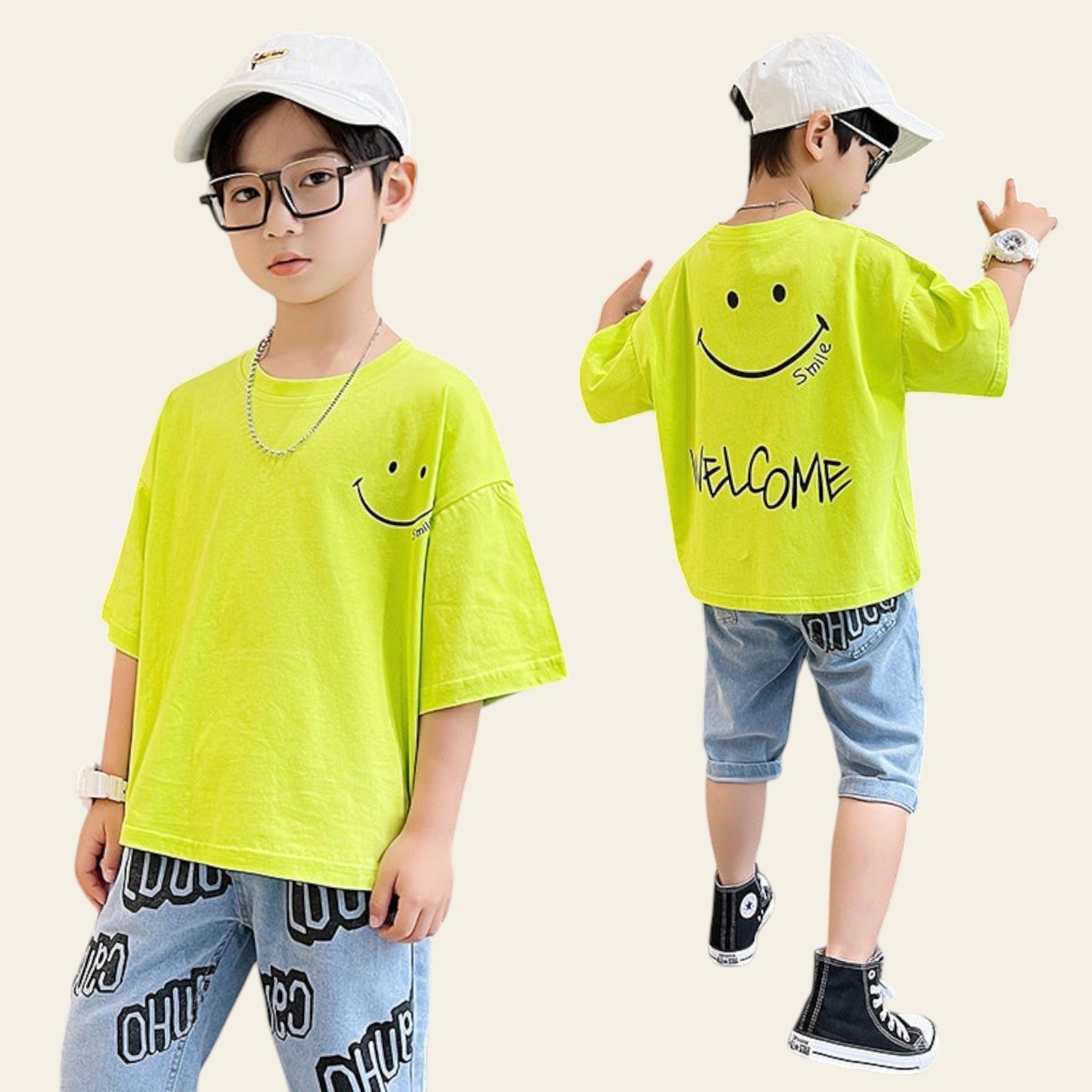 Kids Summer Short Sleeve T-Shirt | Boys Casual Cotton Top