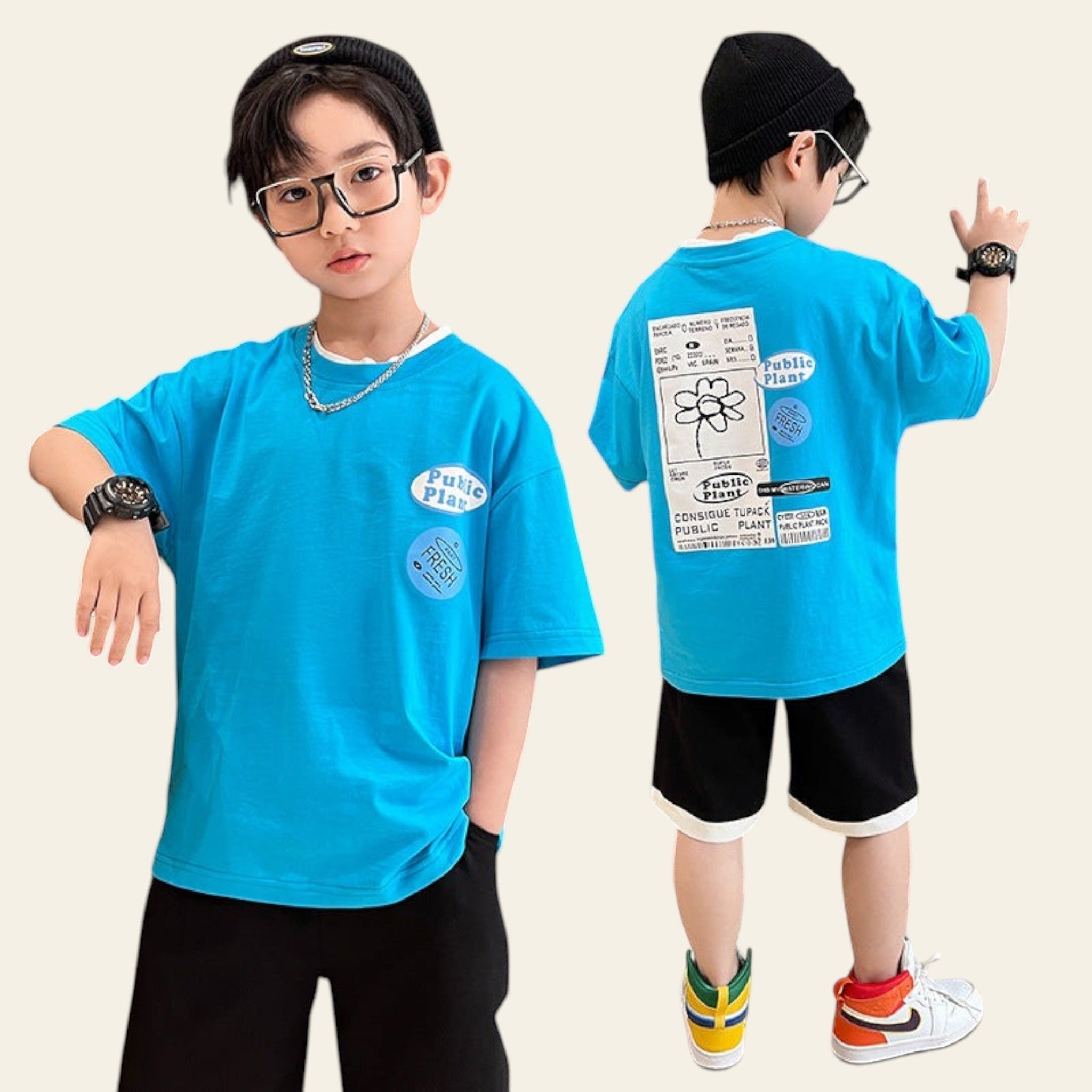 Kids Summer Short Sleeve T-Shirt | Boys Casual Cotton Top