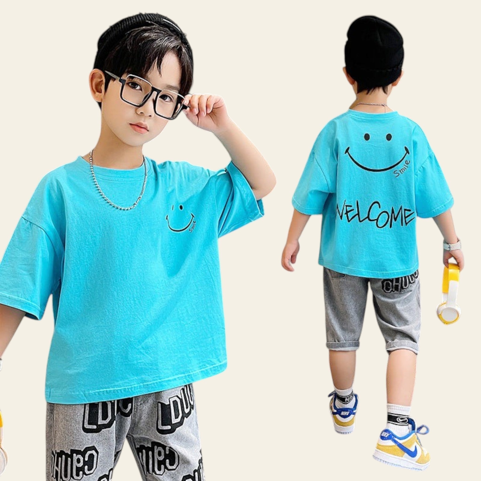 Kids Summer Short Sleeve T-Shirt | Boys Casual Cotton Top