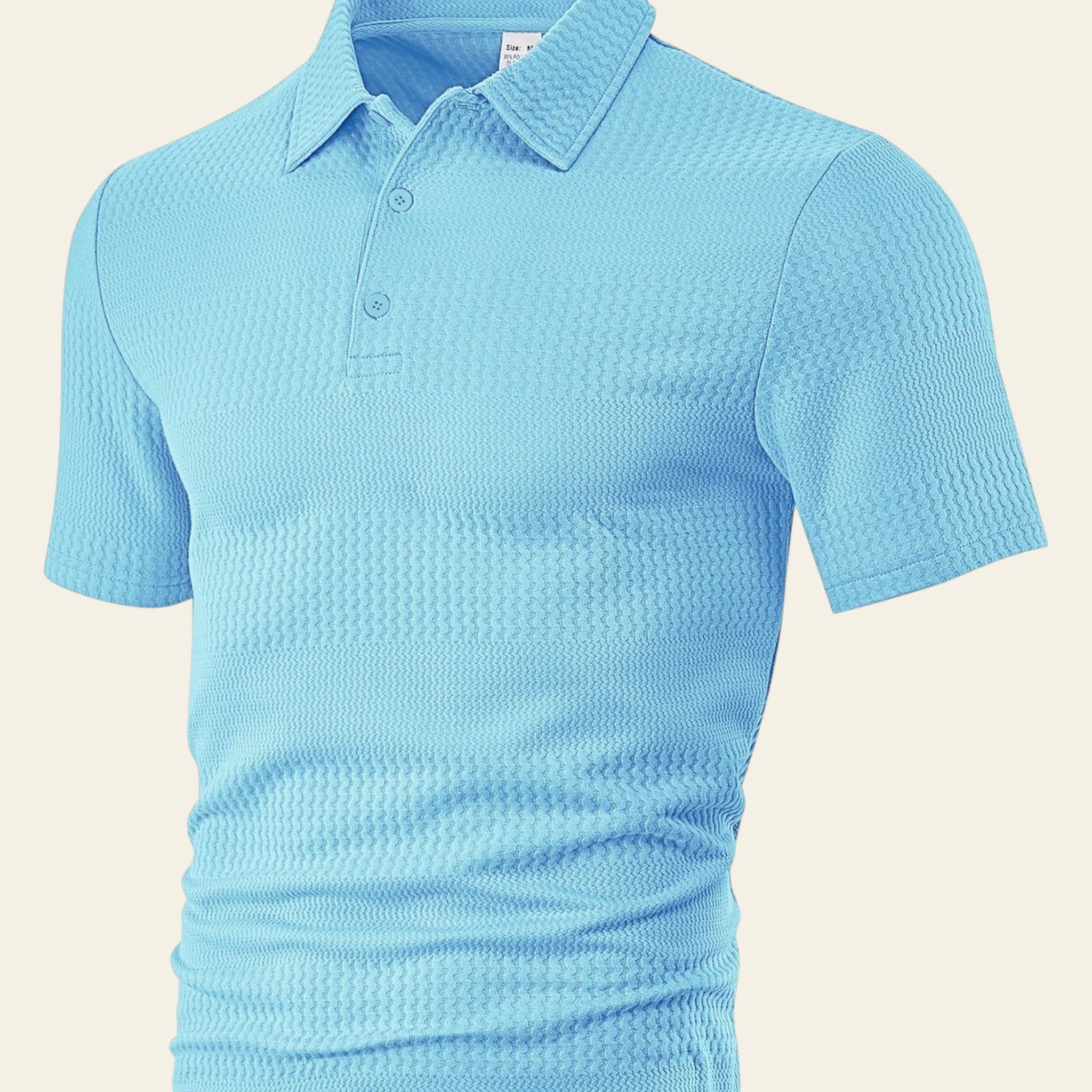 Light blue men casual summer shirt