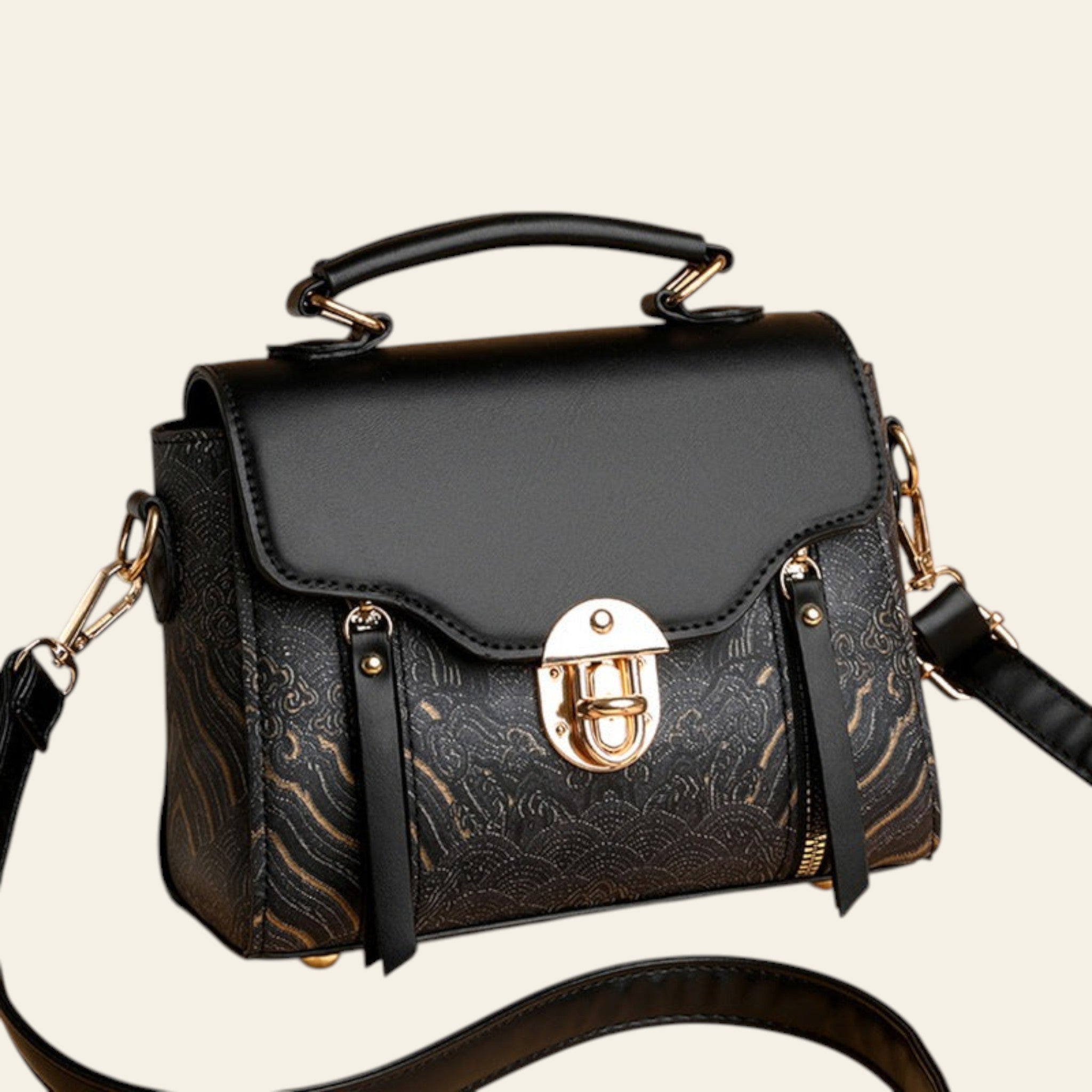Veloria Executive Structured Handbag for Women - Luxury Office & Crossbody Bag