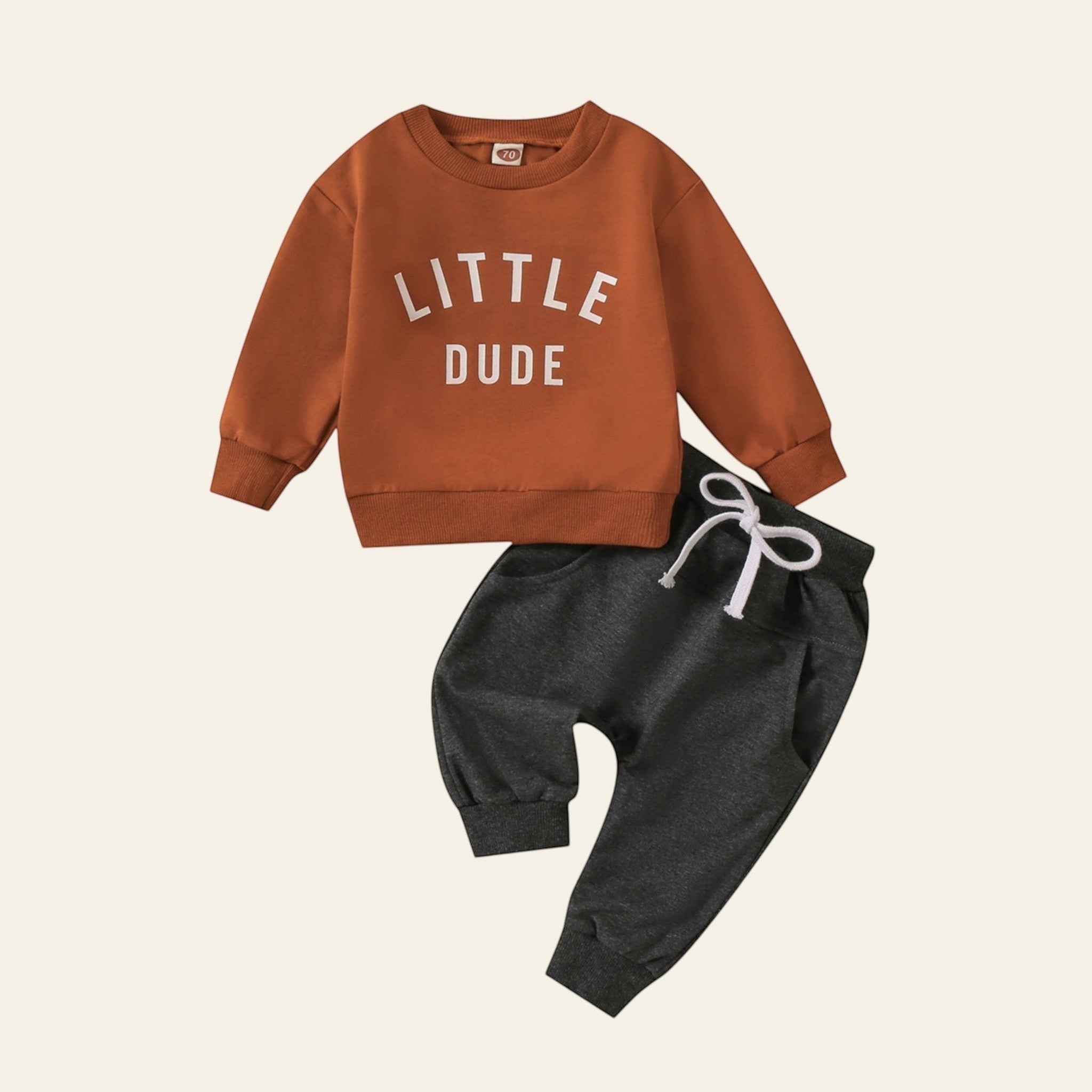 Kids 2PCS Letter Print Top & Pants Set