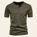 Men's casual crew neck short sleeve t-shirt in army green