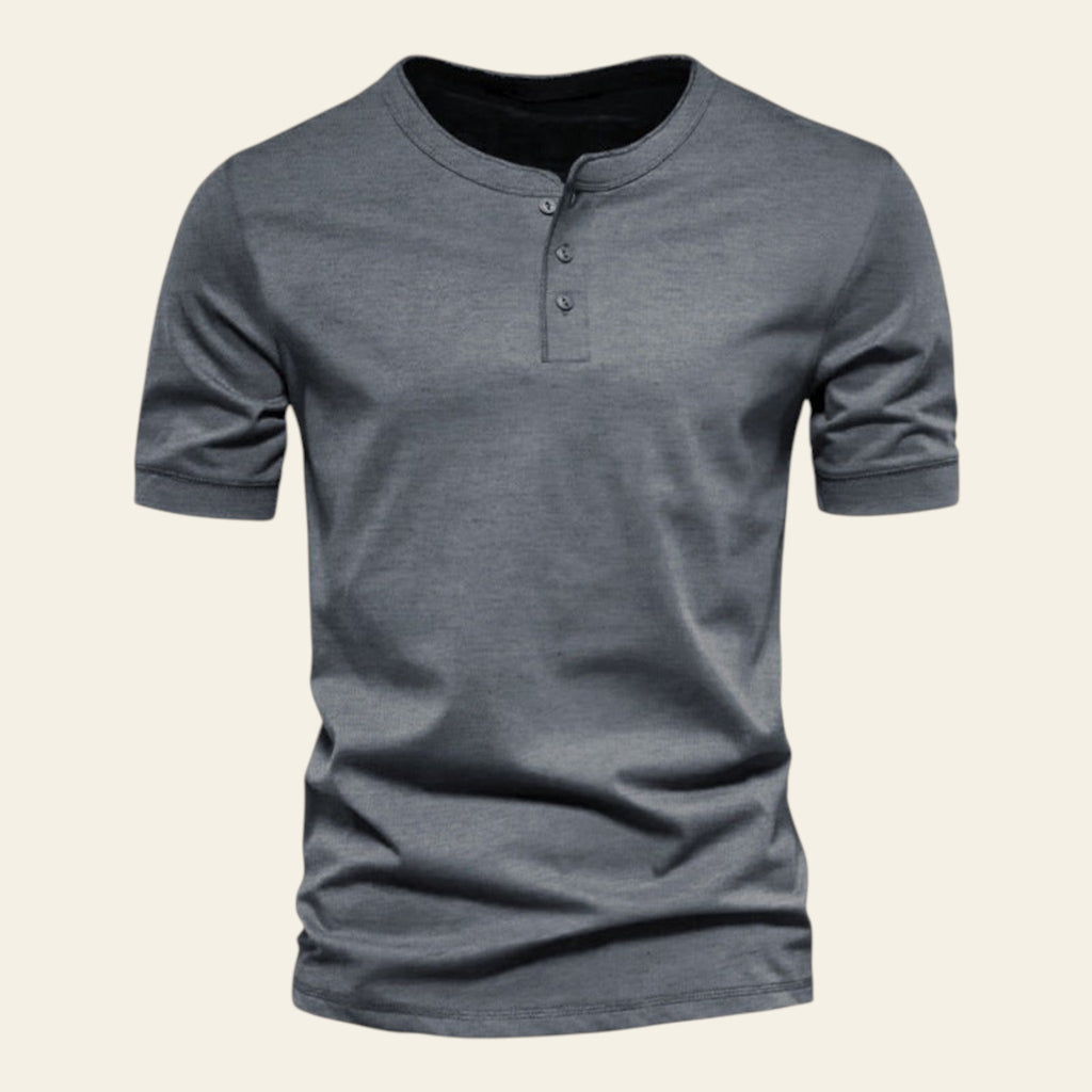 Men's casual crew neck short sleeve t-shirt in light gray