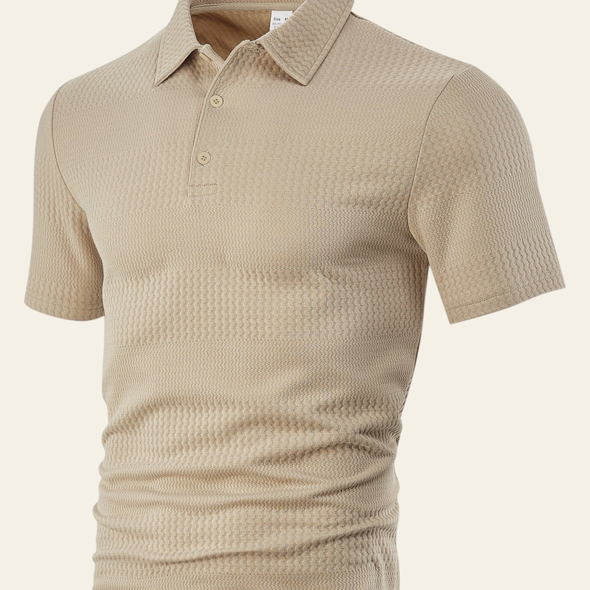 Khaki loose fit men short sleeve shit