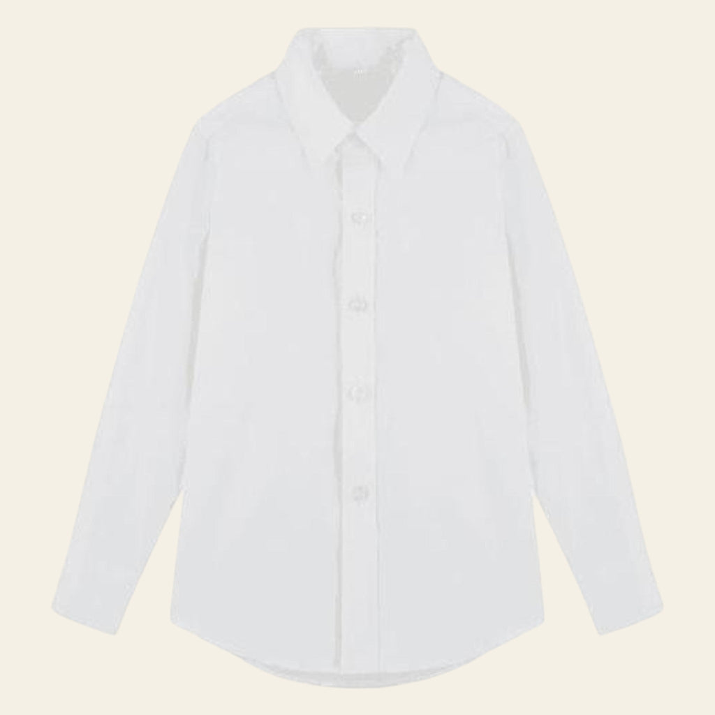 White shirt on a white background