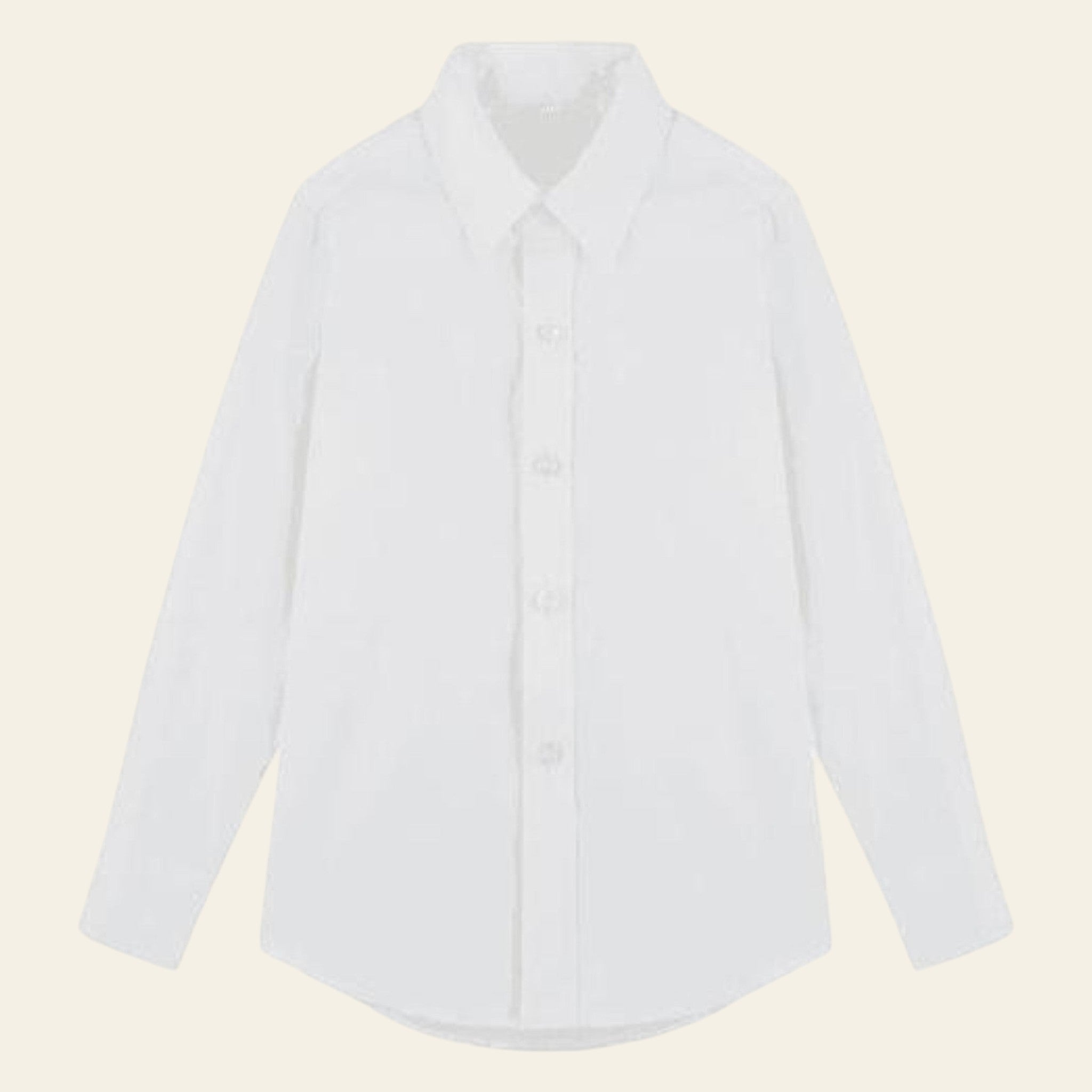 White shirt on a white background